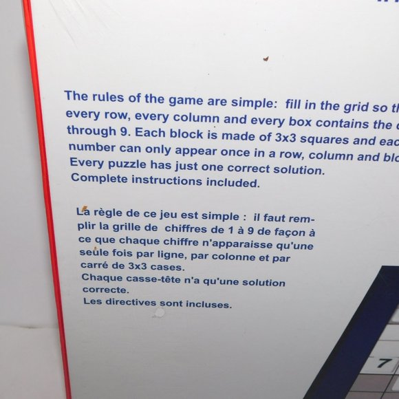 SUDOKU A Number Puzzle Board Game - New in Package - Picture 4 of 5